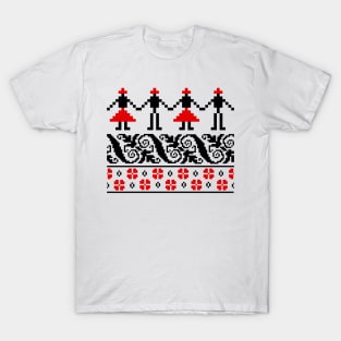 Romanian traditional dance (hora) T-Shirt